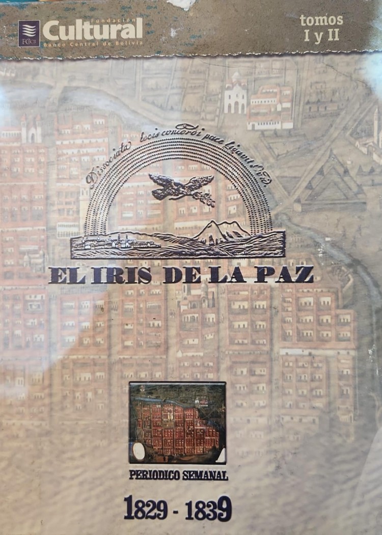 imagen del post EL IRIS DE LA PAZ PERIÓDICO SEMANAL 1829-1839 TOMO I,II,III,IV,V y VI, 2002