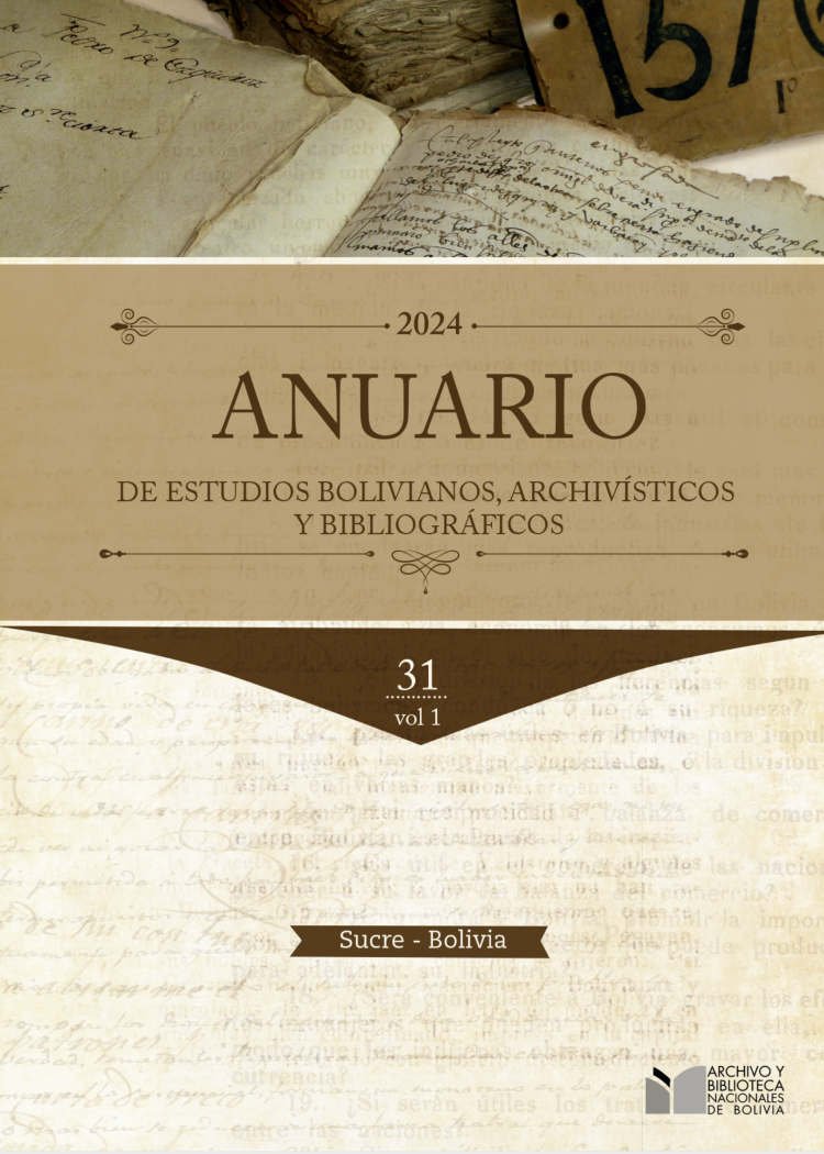 imagen del post ANUARIO DE ESTUDIOS BOLIVIANOS, ARCHIVISTICOS Y BIBLIOGRÁFICOS 2024 Vol. 1