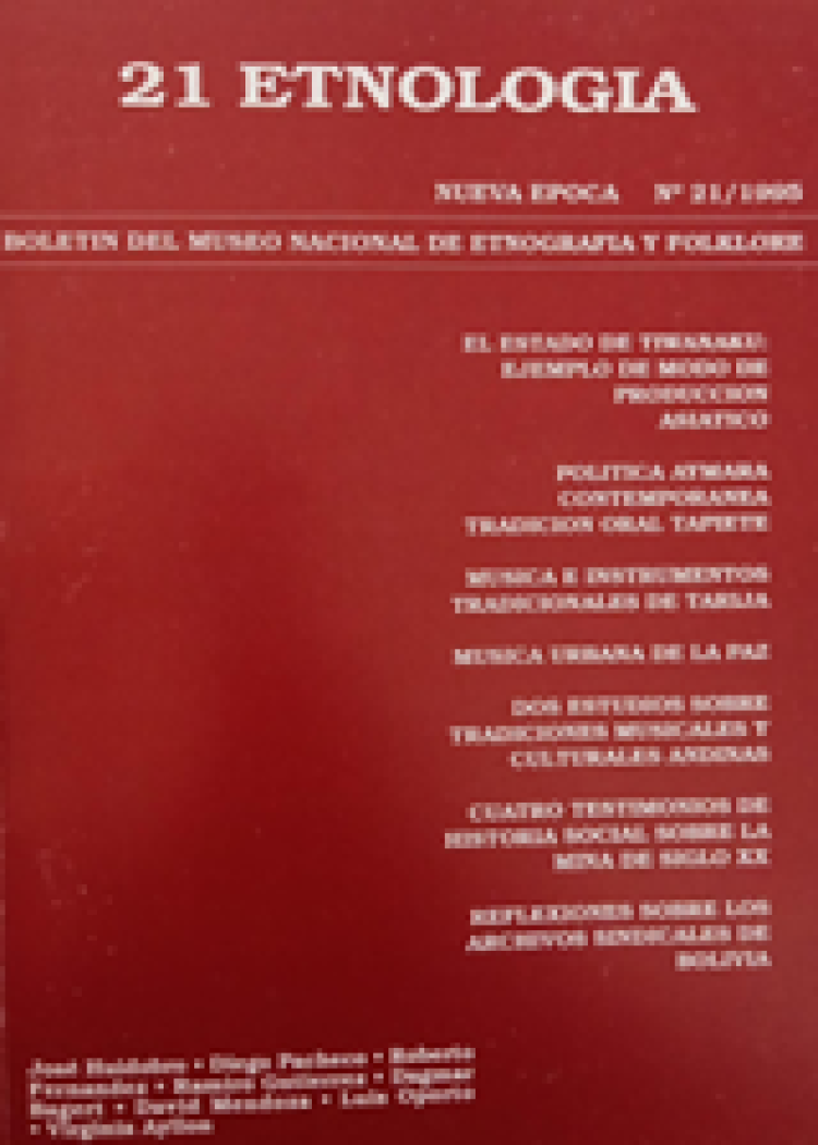imagen del post ETNOLOGIA BOLETIN MUSEF N 21.